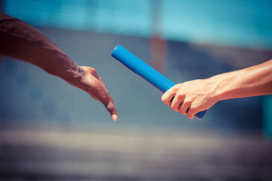 passing the relay baton