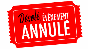 annulation evenement