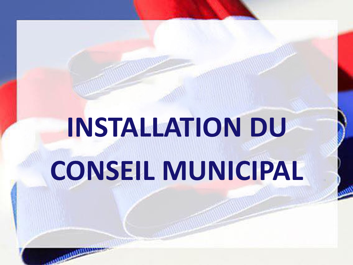 installation du conseil municipal