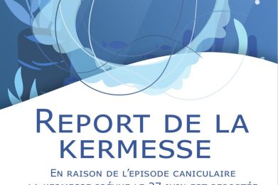 affiche report kermesse