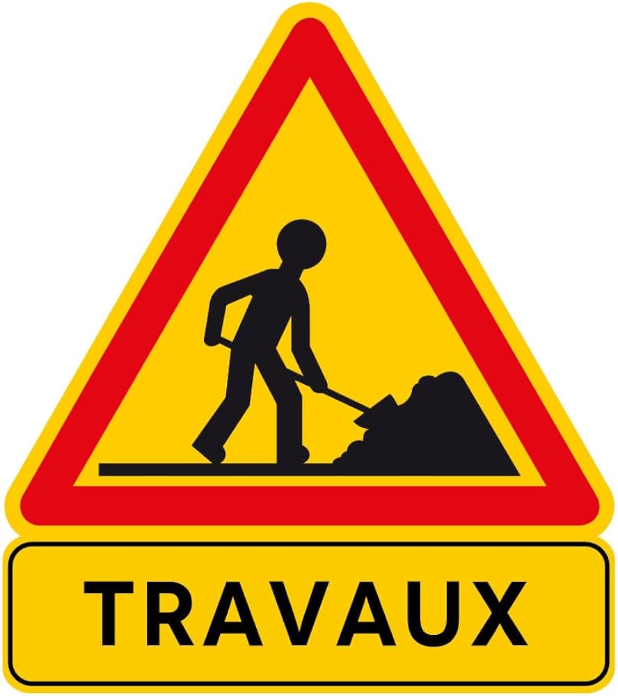panneau travaux